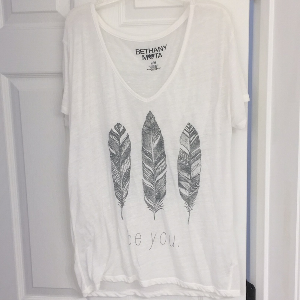 loose and cute "be you" tee